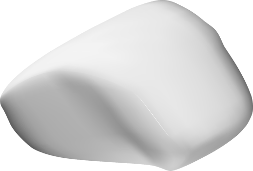 Smooth 3D Abstract White Shape Design png