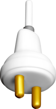 Realistic 3D Electric Plug Design Model png