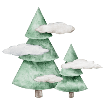 Watercolor Mist icon. Foggy forest illustration for children. Hand painted Weather art for girl or boy childish educational, nursery art. weather icons. Symbols for forecasts of meteorology's png