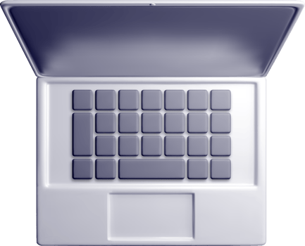 3D Model of a Laptop Computer Design png