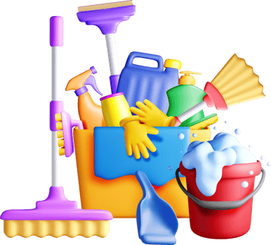 3D Cleaning Supplies and Tools png