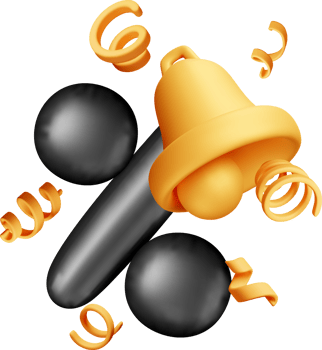 Colorful 3D Objects with Curved Accents png