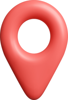 3D Geometric Shape of a Location Marker Icon png