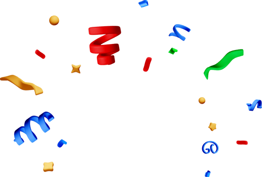 Colorful 3D Shapes and Swirls in Motion png