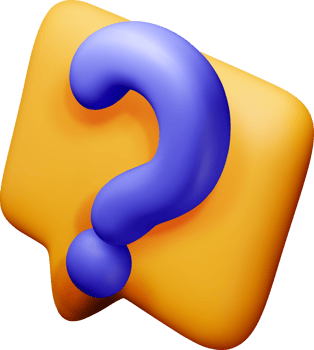 Colorful 3D Question Mark Speech Bubble Design png
