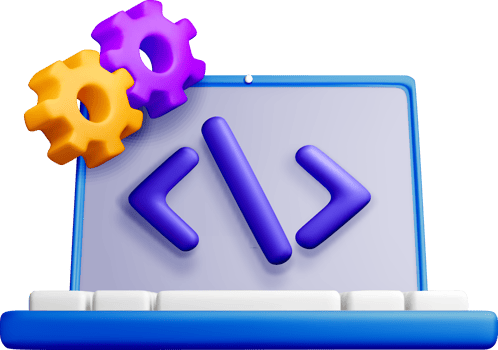 3D Coding and Development Interface Design png