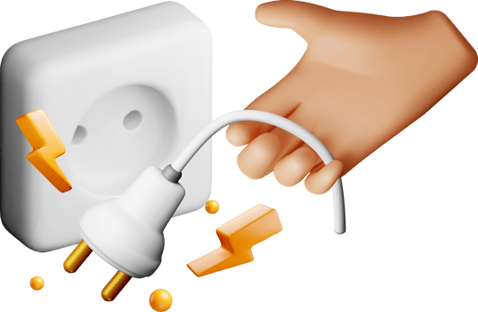 3D Electric Plug and Socket Interaction png