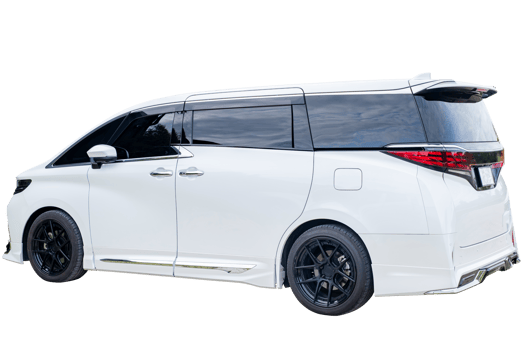 Beautiful Sport Car. Side view of modern white sedan car, isolated on transparent background, Luxury business car cut out background for graphic design element, File png