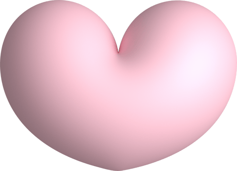 Pink 3D Heart png
