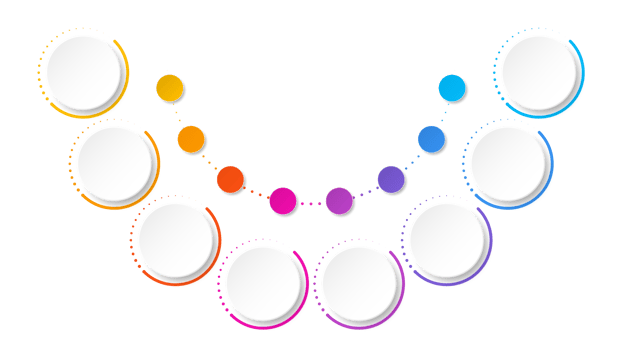 Infographic design 8 options or steps. png