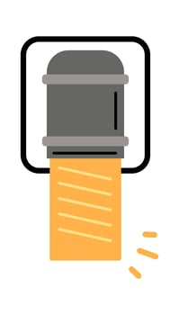 Modern city light lamp flat icon Futuristic illuminator vector