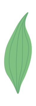 Leaf of spring flower flat icon Drawn Icon vector