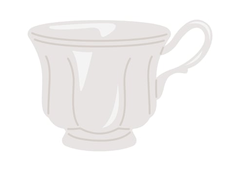 Glass for ink flat icon Stationery vector