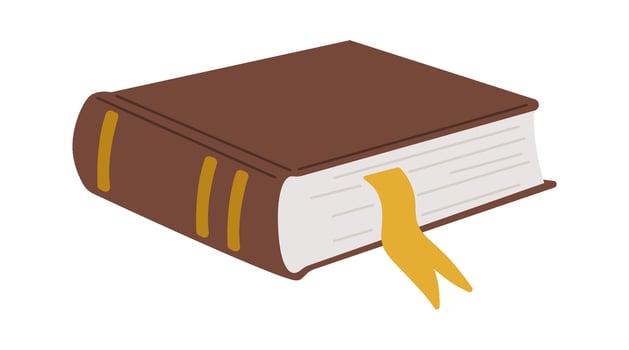 Book flat icon Old stationery Illustration vector