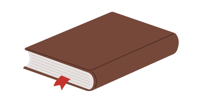 Book flat icon Old stationery Flat Illustration Icon vector