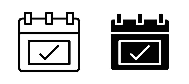 Appointment icon stock illustration set vector