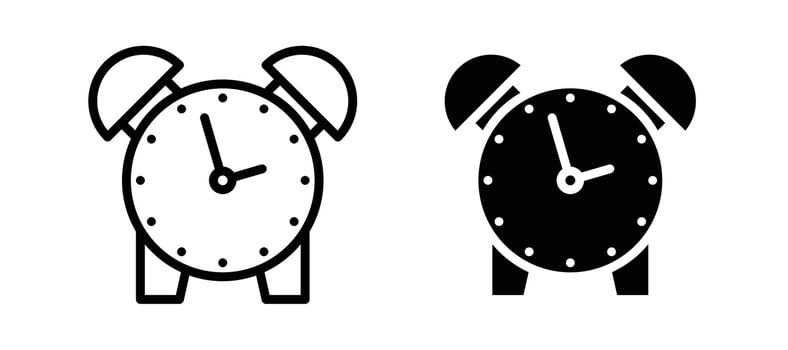 Clock icon stock illustration set vector