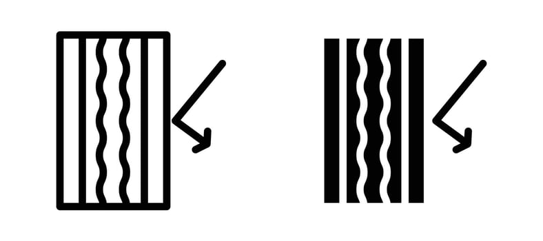 Insulation icon stock illustration set vector