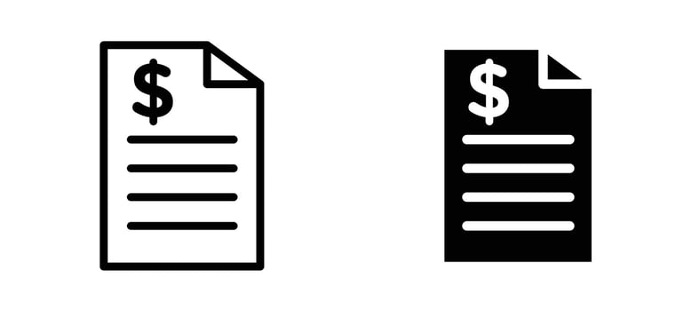 Payroll icon stock illustration set vector