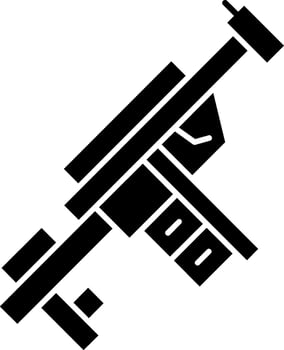 Grenade Launcher Glyph Icon vector