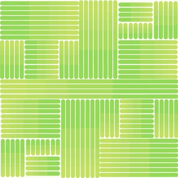 A green and white striped pattern with squares vector