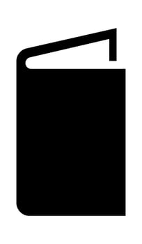 Illustration Black book flat icon Chalk illustration Reading literature vector