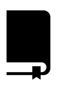 Icon Black book flat icon Chalk illustration Reading literature vector