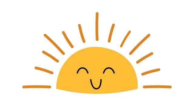 Cute cartoon sleeping sun flat icon Solar system Astrology Flat Illustration Icon vector