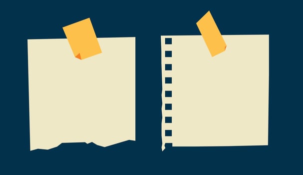 Illustration paper sticky tape unique design vector