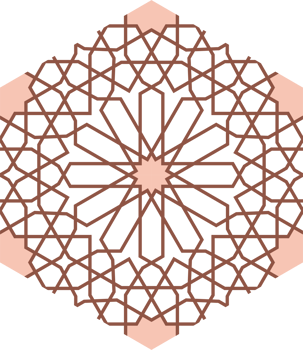 seamless Arabic geometric ornament pattern, suitable for backgrounds, covers, and wall decor. png