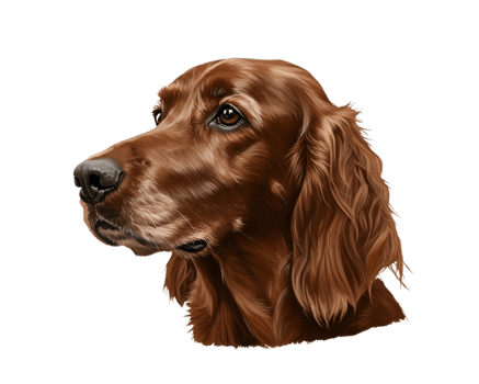 An illustration of a brown dog png