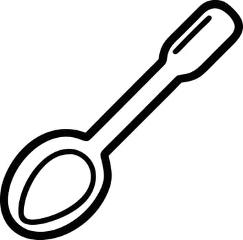 A spoon icon on a white background vector