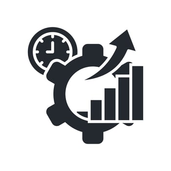 Optimization Icon Glyph Style. Relevant To Product Management vector