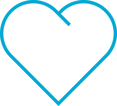 Blue line cute heart love valentine's day png