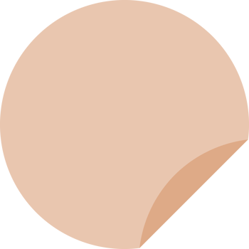 Brown circle icon label ribbon tag png