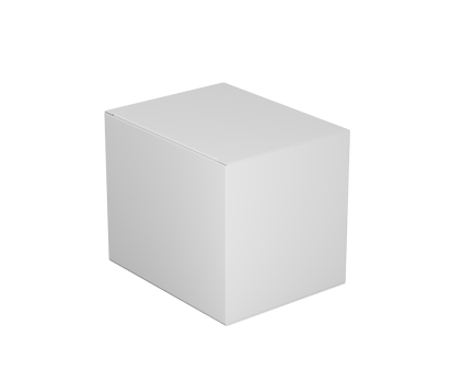Square cardboard box for packaging, branding and product mockups. 3d Illustration png