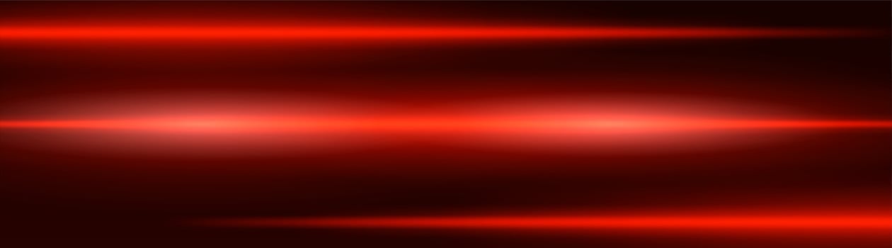 Red light beams on a dark background vector