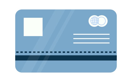 Credit card for paying flat icon Online shopping vector