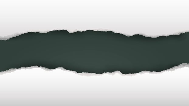 Torn Paper Reveal Background Dark Green Core vector