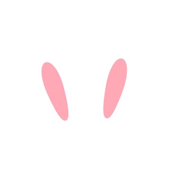 Bunny Ears Headband flat icon Easter accessory vector