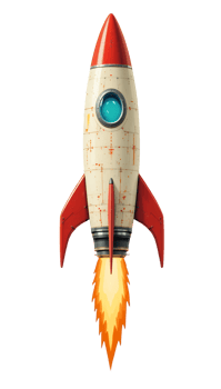 vintage rocket ship icon png