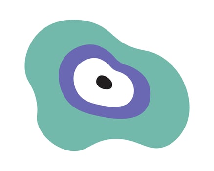 Abstract hand drawn colorful spot flat icon Illustration vector
