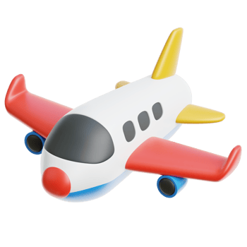 Airplane Toys 3d Illustration png