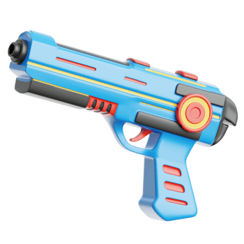 Gun Toys 3d Illustration png