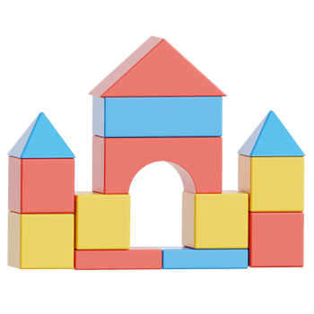 Building Blocks 3d Illustration png