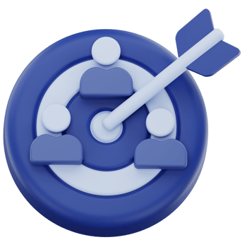 3D Marketing Target Audience Icon png
