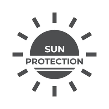 Sun protection glyph icon Sunscreen Illustration vector