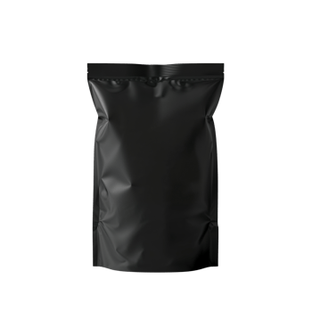 Sleek product packaging, bold monochrome branding, elegantly isolated on transparency, ready for png