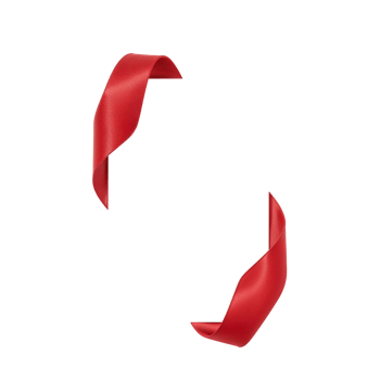 Elegant swirls of vibrant red ribbon against a minimalist transparent presentation emphasizing png