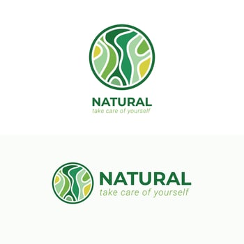Natural Logo illustrations . vector